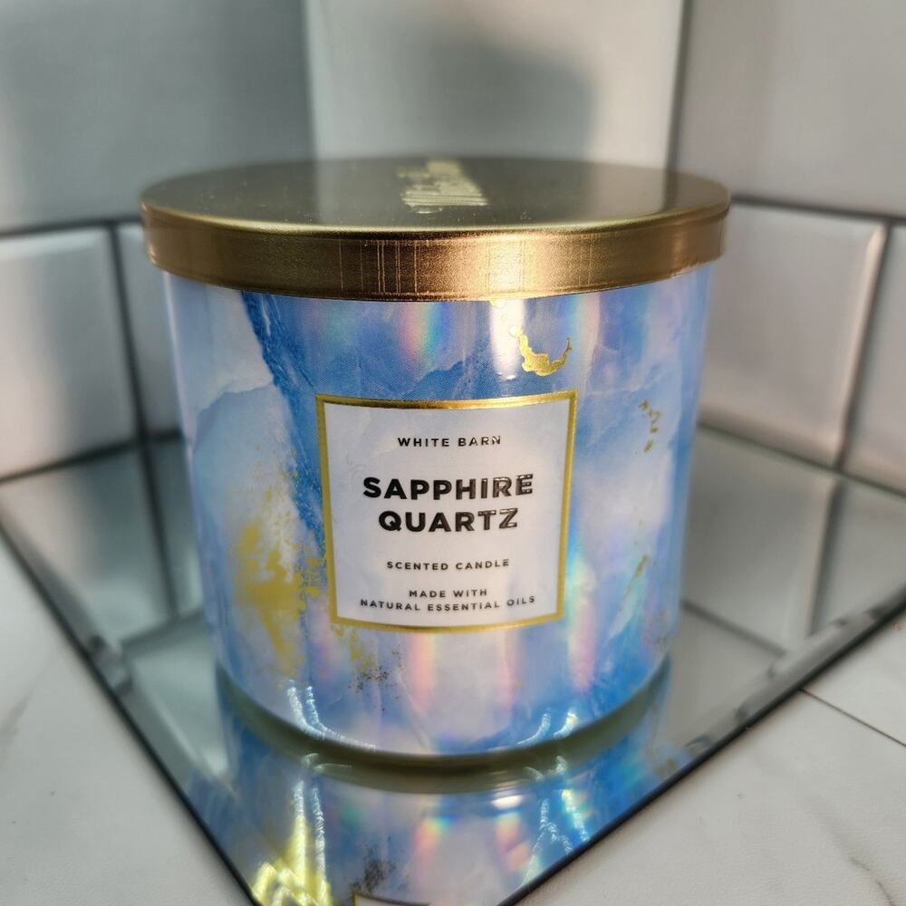 Sapphire Quartz candle